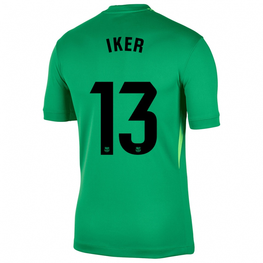 ילדים איקר רודריגס מדינה #13 ירוק שחור חולצת שוער 2025/26 חולצה קצרה