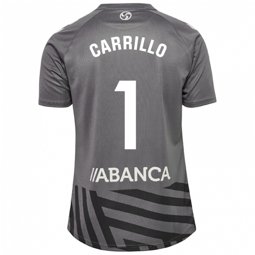 ילדים חורחה קאריו באלאה #1 אפור כהה שחור חולצת שוער 2025/26 חולצה קצרה