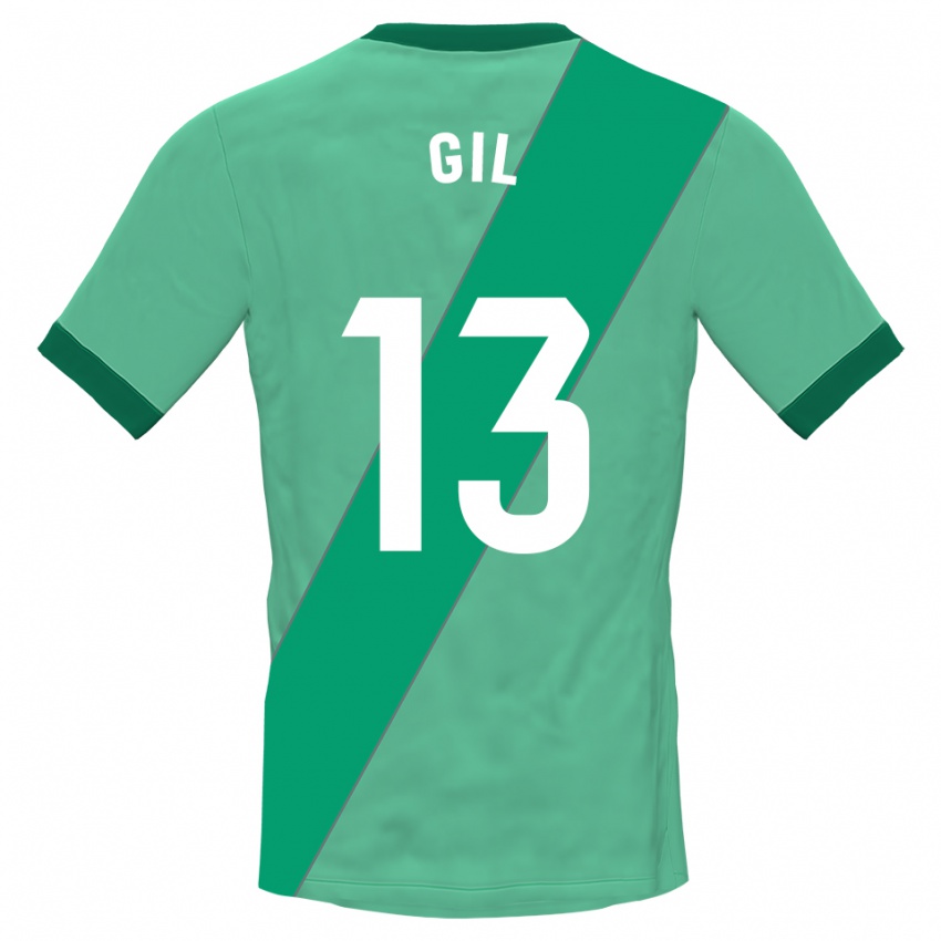 ילדים חואן פדרו גיל בואנו #13 ירוק שחור חולצת שוער 2025/26 חולצה קצרה