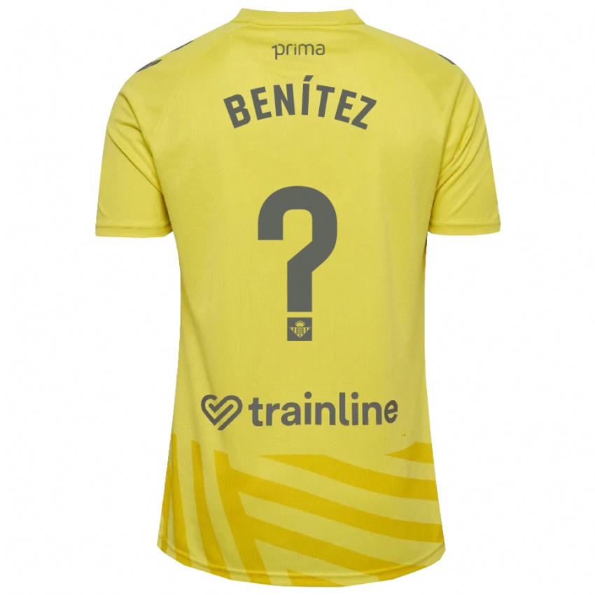 ילדים David Benítez #0 צהוב אפור חולצת שוער 2025/26 חולצה קצרה