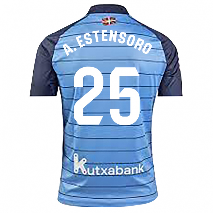 ילדים Alazne Estensoro #25 כחול נייבי חולצת שוער 2025/26 חולצה קצרה