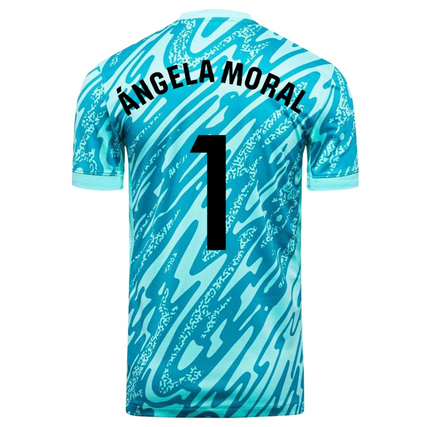 ילדים אנג׳לה מוראל #1 כחול שמיים לבן חולצת שוער 2025/26 חולצה קצרה