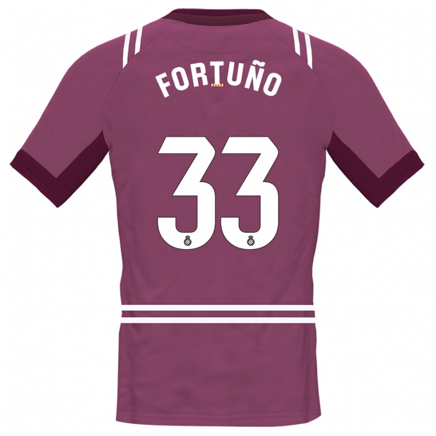 ילדים אנחל פורטוניו #33 בורדו לבן חולצת שוער 2025/26 חולצה קצרה