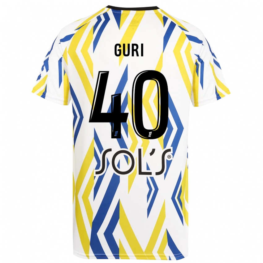 ילדים גבריאל גורי #40 לבן אדום כחול חולצת שוער 2025/26 חולצה קצרה