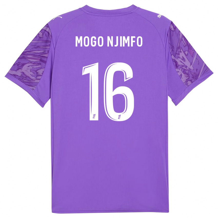 ילדים Arthur Mogo Njimfo #16 לבנדר לבן חולצת שוער 2025/26 חולצה קצרה