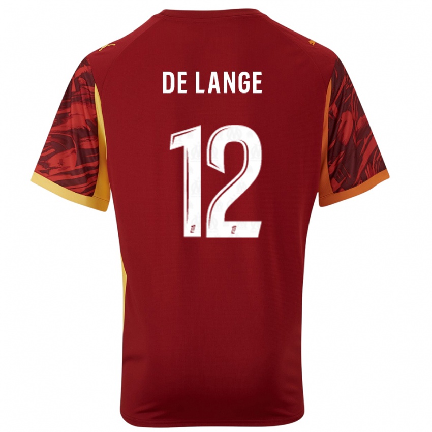 ילדים ג'פרי דה לאנגה #12 בורדו חום חולצת שוער 2025/26 חולצה קצרה