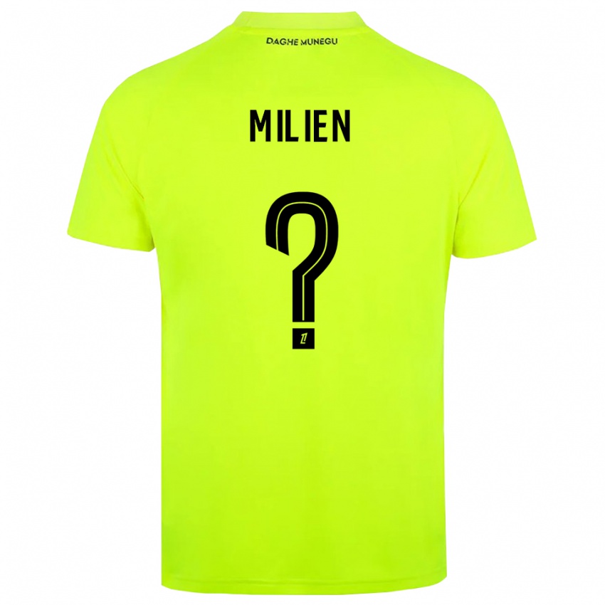 ילדים Kenley Milien #0 ירוק פלורסנט שחור חולצת שוער 2025/26 חולצה קצרה