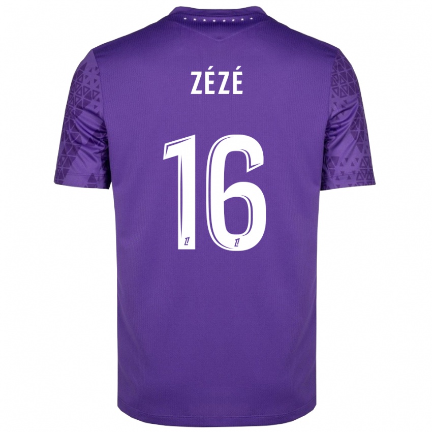 ילדים יאנל זאיזה #16 סגול לבן חולצת שוער 2025/26 חולצה קצרה