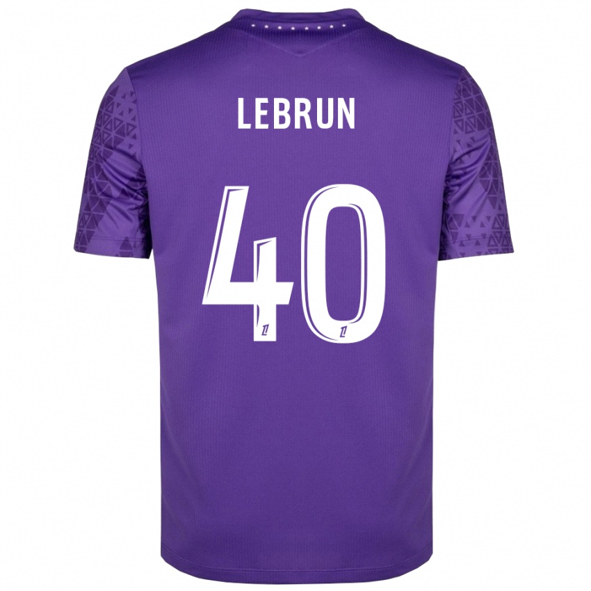 ילדים Lisa Lebrun #40 סגול לבן חולצת שוער 2025/26 חולצה קצרה