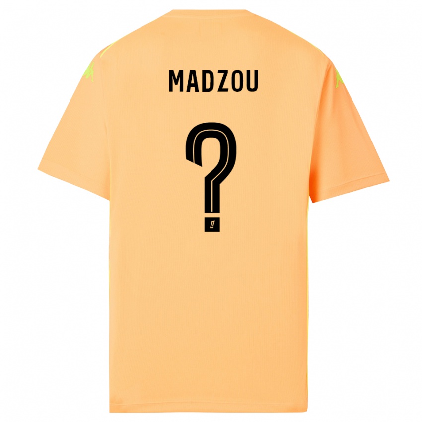 ילדים Djibril Madzou #0 כתום בהיר שחור חולצת שוער 2025/26 חולצה קצרה