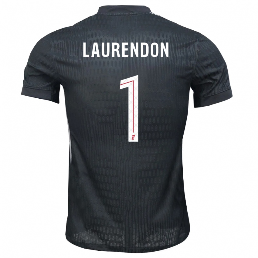 ילדים בילאל לורנדון #1 אפור כהה שחור חולצת שוער 2025/26 חולצה קצרה