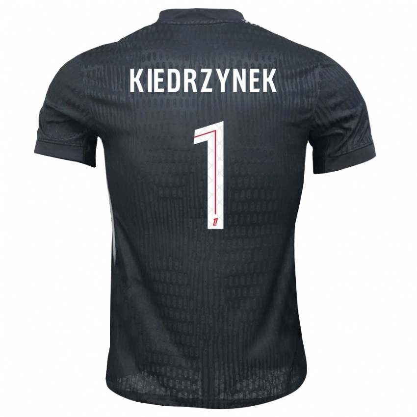 ילדים Katarzyna Kiedrzynek #1 אפור כהה שחור חולצת שוער 2025/26 חולצה קצרה