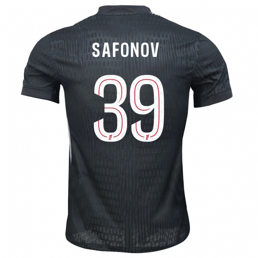 ילדים מטביי ספונוב #39 אפור כהה שחור חולצת שוער 2025/26 חולצה קצרה