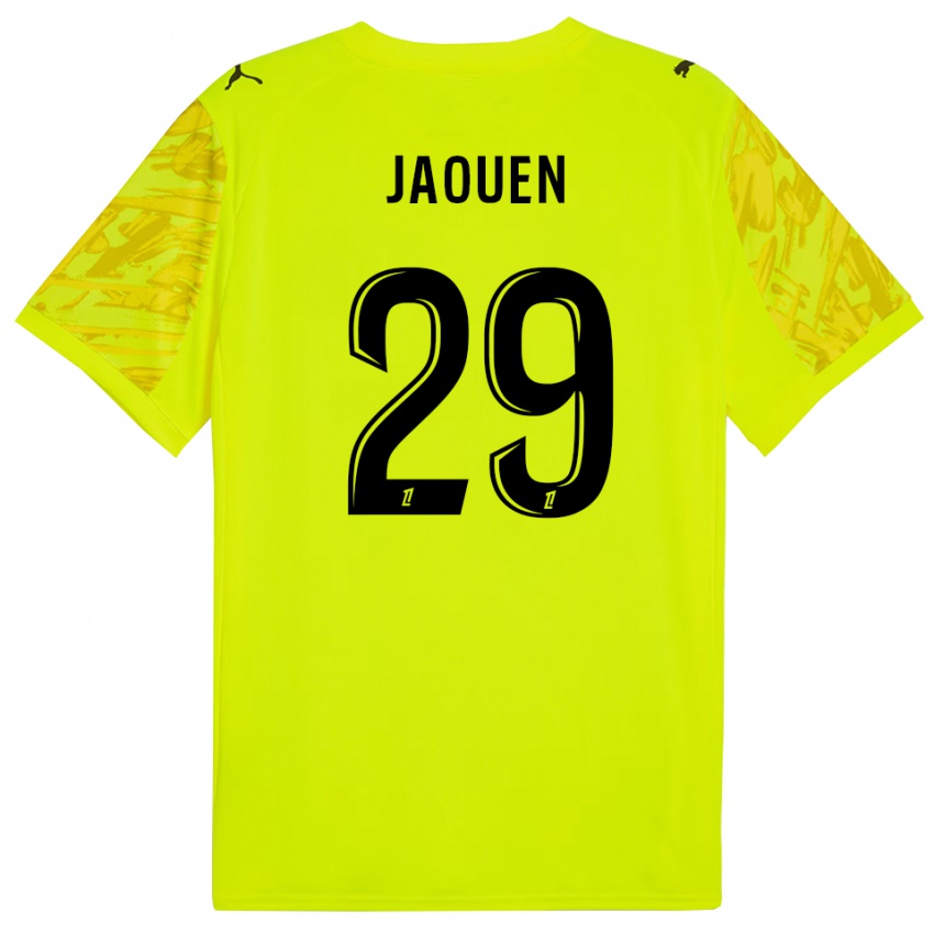 ילדים איוון ז'אואן #29 ירוק פלורסנט צהוב חולצת שוער 2025/26 חולצה קצרה