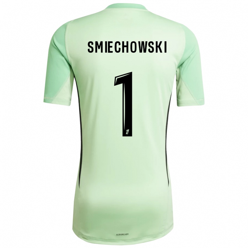 ילדים ארתור סמיאקובסקי #1 ירוק בהיר שחור חולצת שוער 2025/26 חולצה קצרה