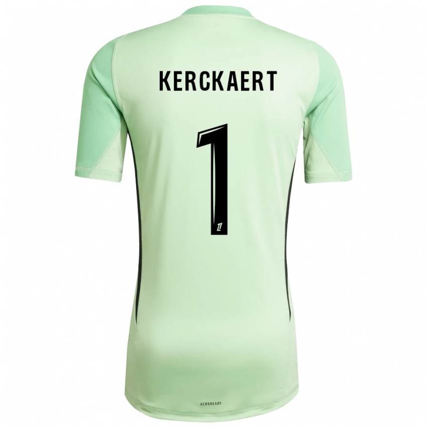 ילדים גבריאל קרקארט #1 ירוק בהיר שחור חולצת שוער 2025/26 חולצה קצרה