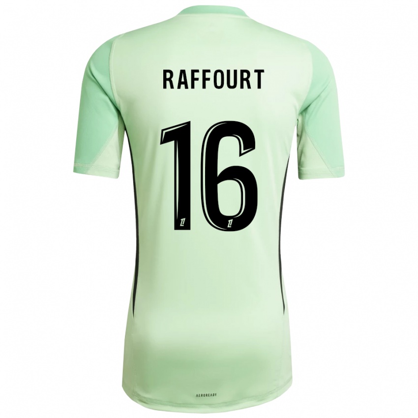 ילדים Timéo Raffourt #16 ירוק בהיר שחור חולצת שוער 2025/26 חולצה קצרה