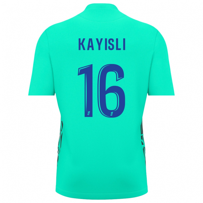 ילדים Mehmet Kayisli #16 כחול אקווה חולצת שוער 2025/26 חולצה קצרה