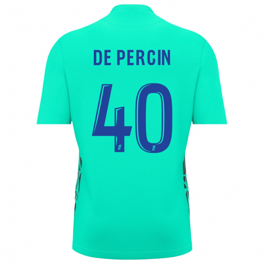 ילדים תיאו דה פרסין #40 כחול אקווה חולצת שוער 2025/26 חולצה קצרה