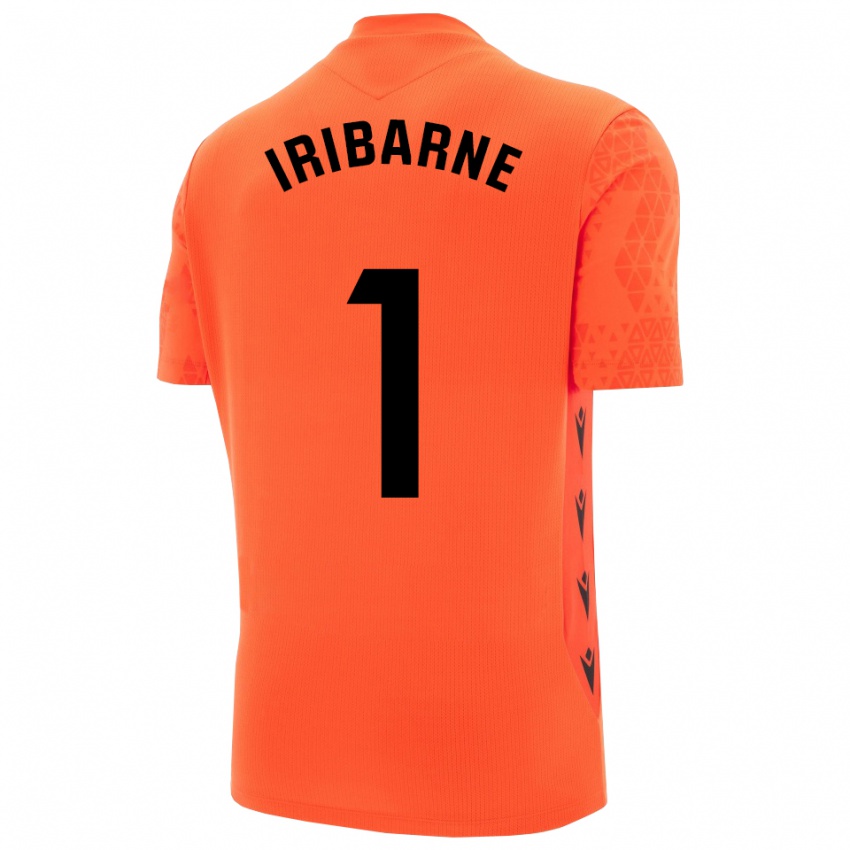 ילדים ברונו איריברנה #1 כתום שחור חולצת שוער 2025/26 חולצה קצרה