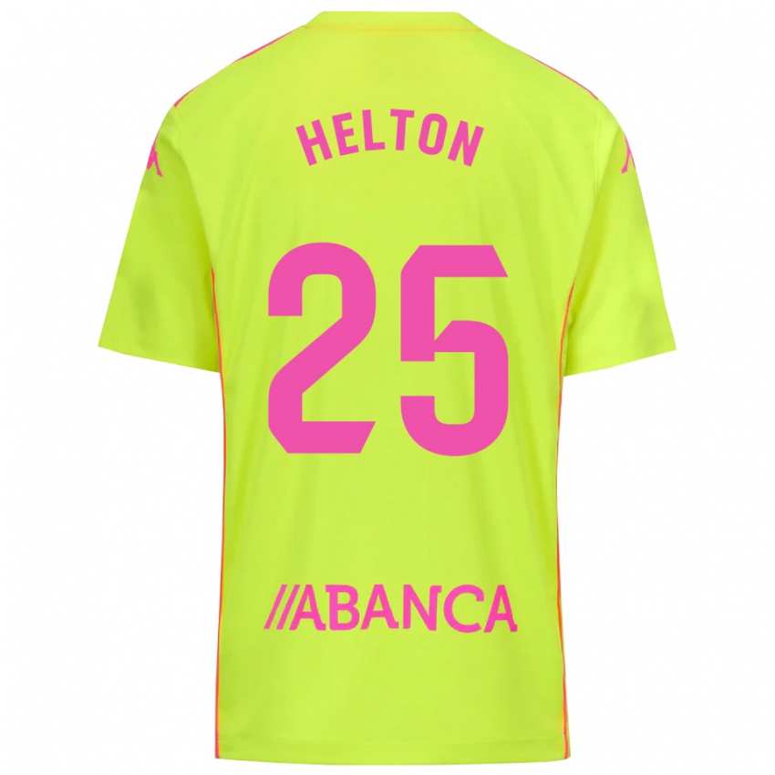 ילדים הלטון לייטה #25 ירוק צהוב חולצת שוער 2025/26 חולצה קצרה