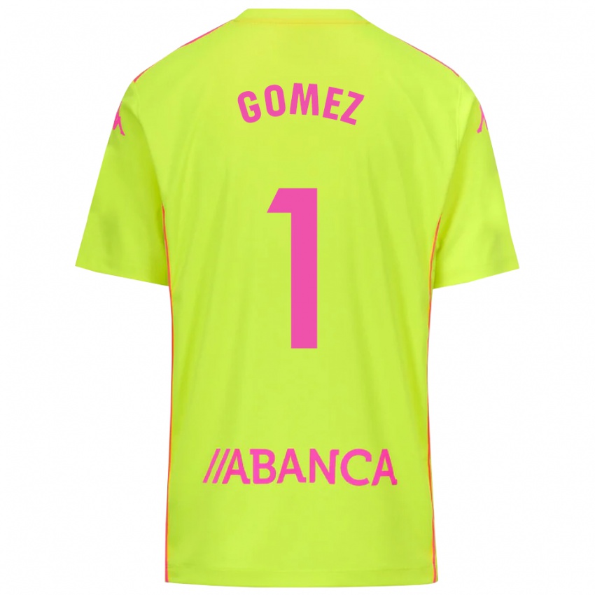 ילדים יוענה גומס #1 ירוק צהוב חולצת שוער 2025/26 חולצה קצרה