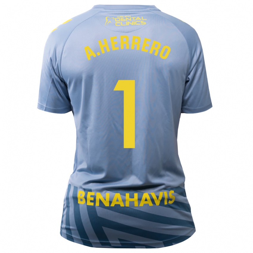 ילדים אלפונסו הררו #1 כחול פלדה בהיר חולצת שוער 2025/26 חולצה קצרה