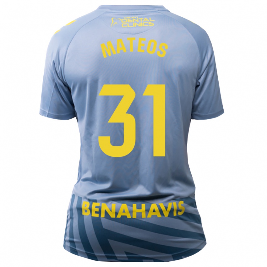 ילדים Álex Mateos #31 כחול פלדה בהיר חולצת שוער 2025/26 חולצה קצרה