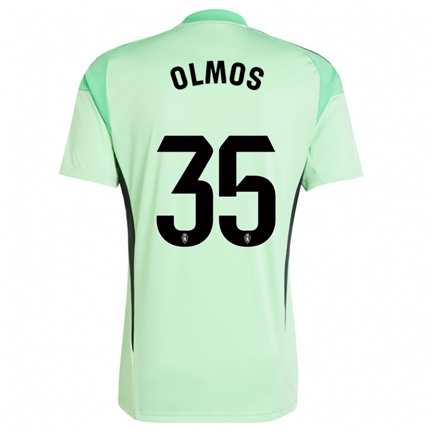 ילדים Lucas Olmos #35 ירוק אביבי חולצת שוער 2025/26 חולצה קצרה