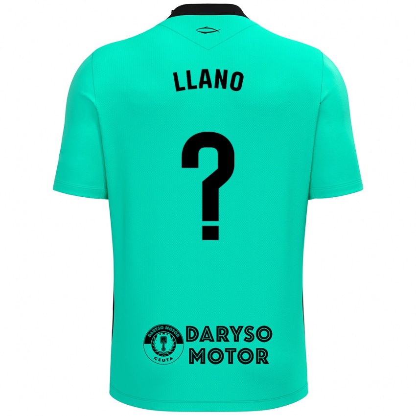 ילדים Guillermo Llano #0 טורקיז שחור חולצת שוער 2025/26 חולצה קצרה