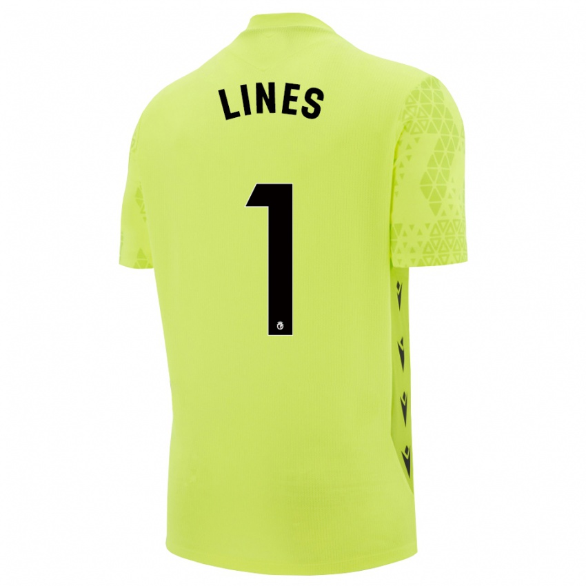 ילדים Laura Inés Aguilar #1 ירוק צהוב שחור חולצת שוער 2025/26 חולצה קצרה