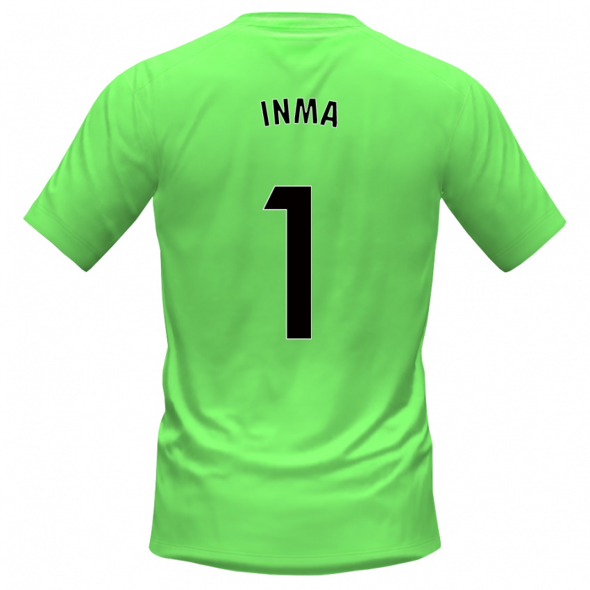 ילדים Imaculada Almendros Fernández #1 ירוק שחור חולצת שוער 2025/26 חולצה קצרה