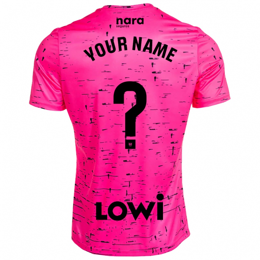 ילדים לגאנס ורוד עמוק שחור חולצת שוער 2025/26 חולצה קצרה