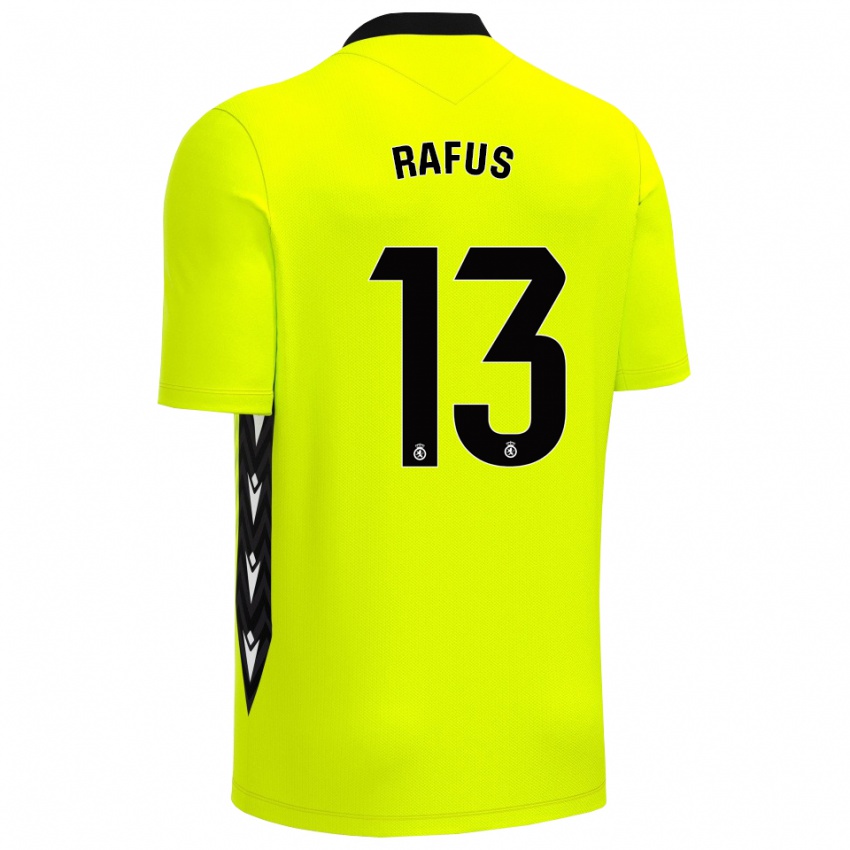 ילדים ארנאו ראפוס #13 ירוק צהוב שחור חולצת שוער 2025/26 חולצה קצרה