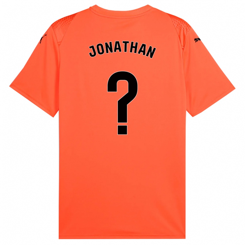 ילדים Jonathan Sánchez #0 כתום שחור אדום חולצת שוער 2025/26 חולצה קצרה