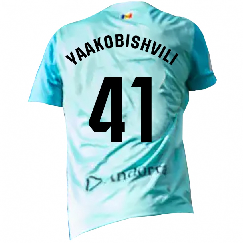 ילדים ארון יעקובישווילי #41 ציאן שחור חולצת שוער 2025/26 חולצה קצרה