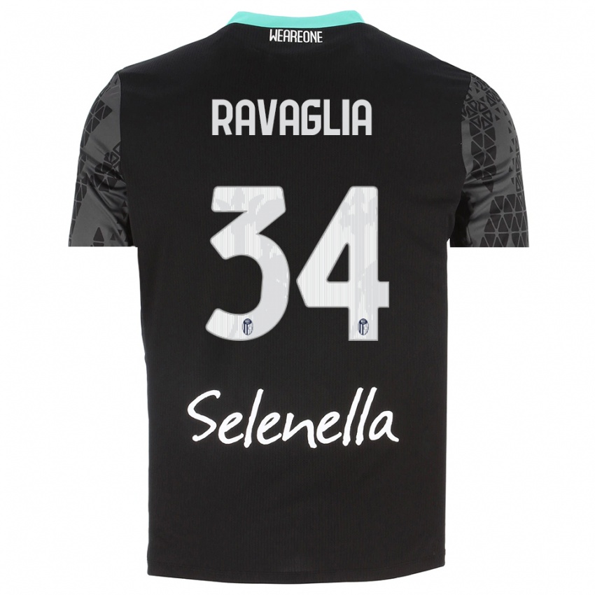 ילדים פדריקו רבגליה #34 אפור שחור לבן חולצת שוער 2025/26 חולצה קצרה