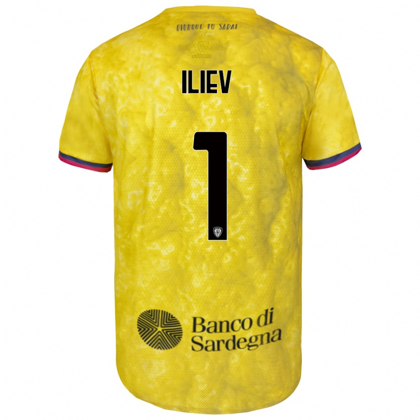 ילדים וליזאר-איליה אילייב #1 צהוב שחור חולצת שוער 2025/26 חולצה קצרה