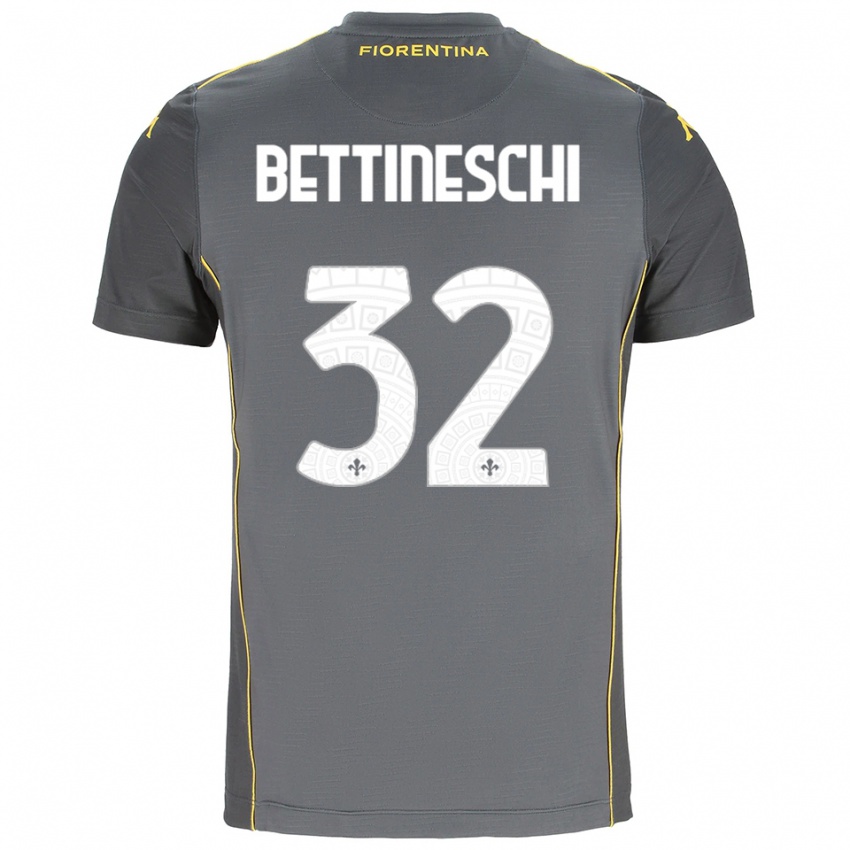 ילדים ג'ורג'יה בטינסקי #32 אפור כהה צהוב חולצת שוער 2025/26 חולצה קצרה