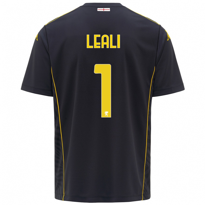 ילדים ניקולה ליאלי #1 שחור צהוב חולצת שוער 2025/26 חולצה קצרה