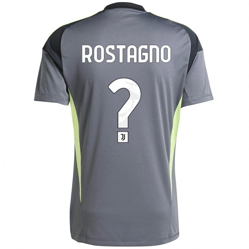 ילדים Alberto Rostagno #0 אפור כהה לבן חולצת שוער 2025/26 חולצה קצרה