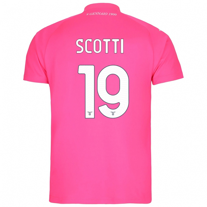 ילדים Asia Scotti #19 ורוד עמוק חולצת שוער 2025/26 חולצה קצרה