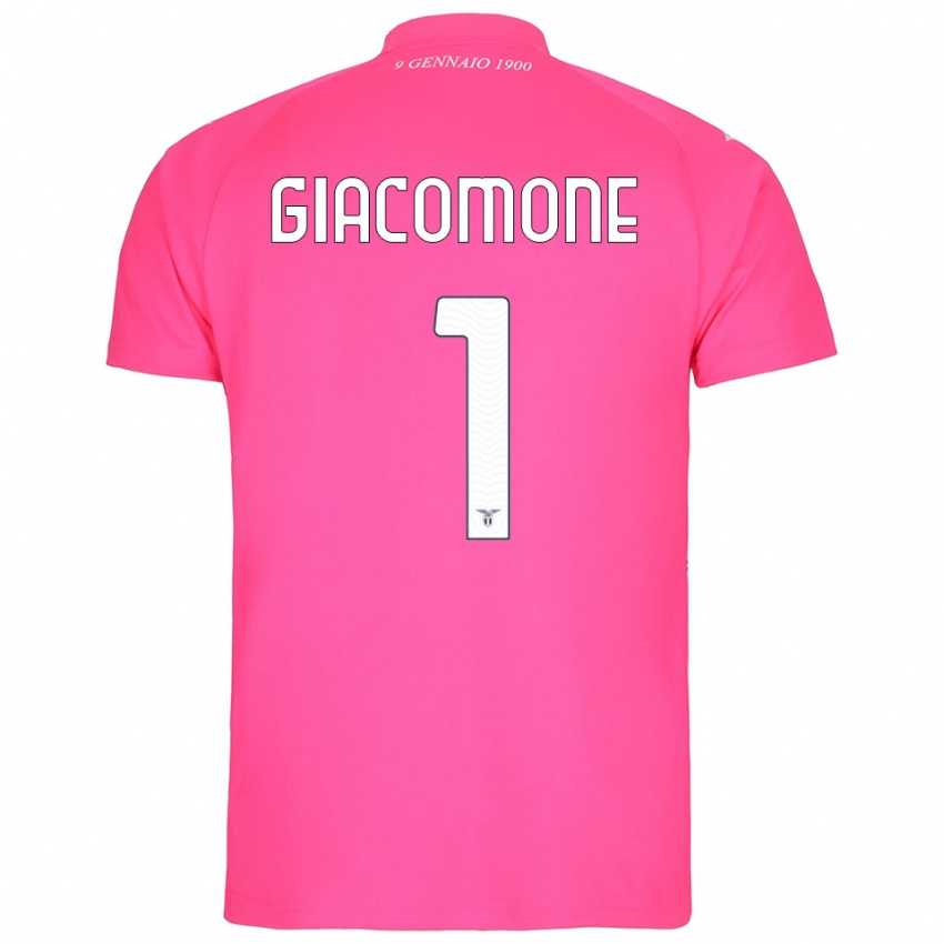 ילדים Giacomo Giacomone #1 ורוד עמוק חולצת שוער 2025/26 חולצה קצרה