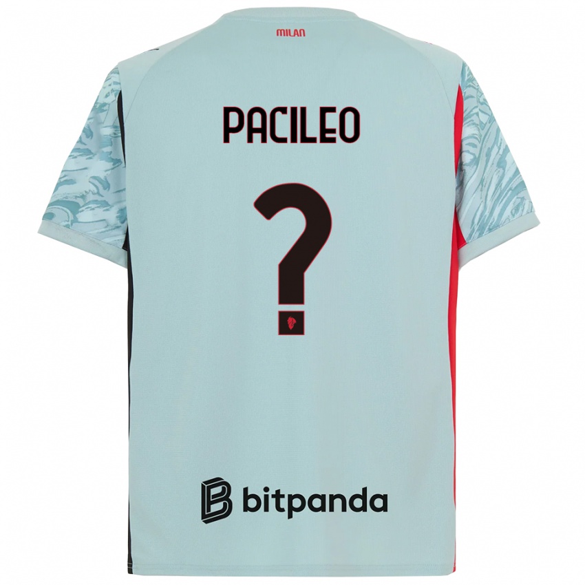 ילדים Alessandro Pacileo #0 כחול בהיר אדום חולצת שוער 2025/26 חולצה קצרה