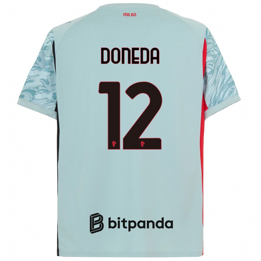 ילדים פאולו דונדה #12 כחול בהיר אדום חולצת שוער 2025/26 חולצה קצרה