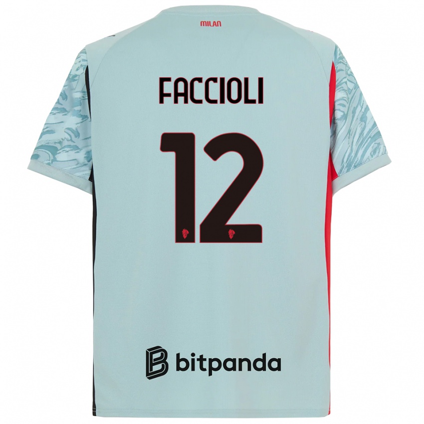 ילדים פייטרו פאצ׳ולי #12 כחול בהיר אדום חולצת שוער 2025/26 חולצה קצרה