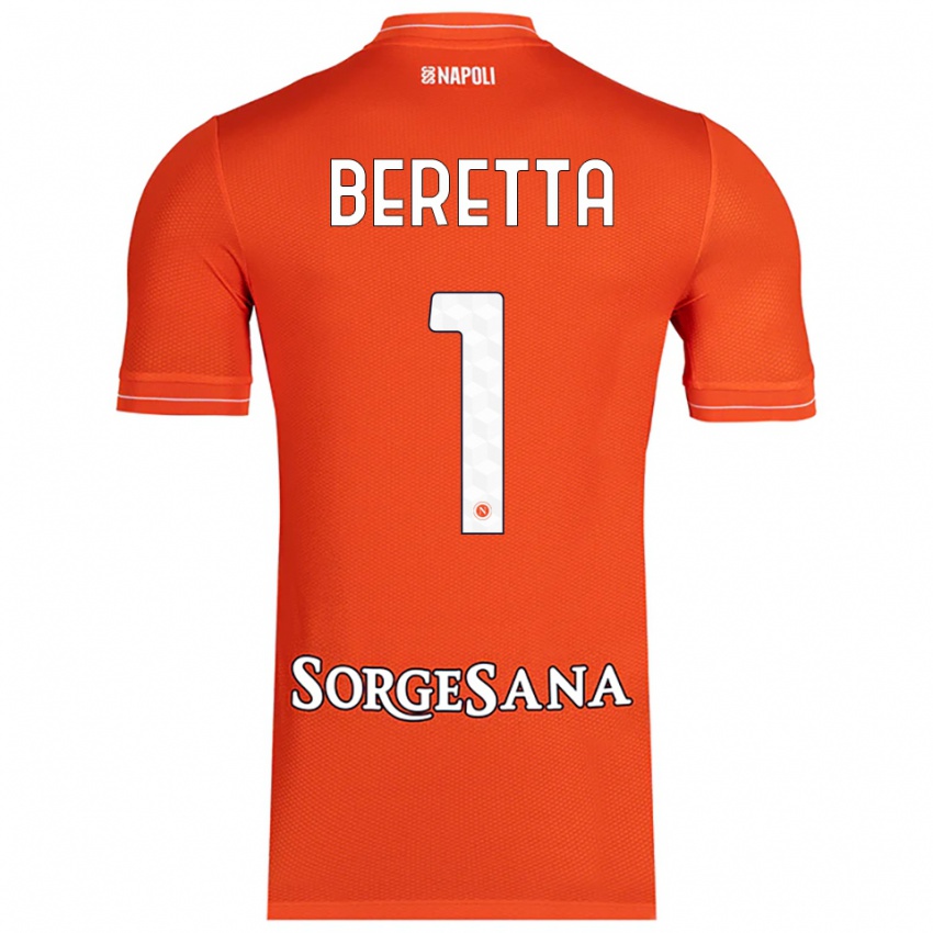 ילדים ביאטריצ'ה ברטה #1 כתום אדום לבן חולצת שוער 2025/26 חולצה קצרה