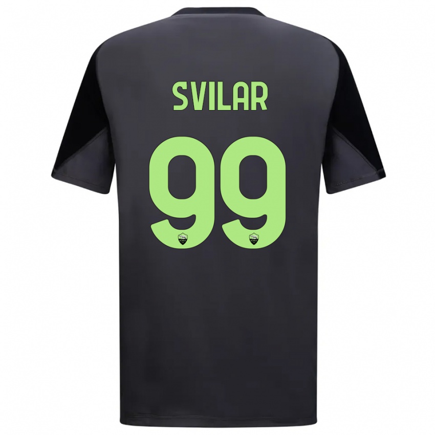 ילדים מילה סבילאר #99 שחור ירוק בהיר חולצת שוער 2025/26 חולצה קצרה