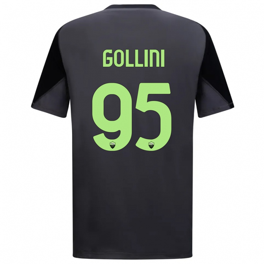 ילדים פיירלואיג'י גוליני #95 שחור ירוק בהיר חולצת שוער 2025/26 חולצה קצרה