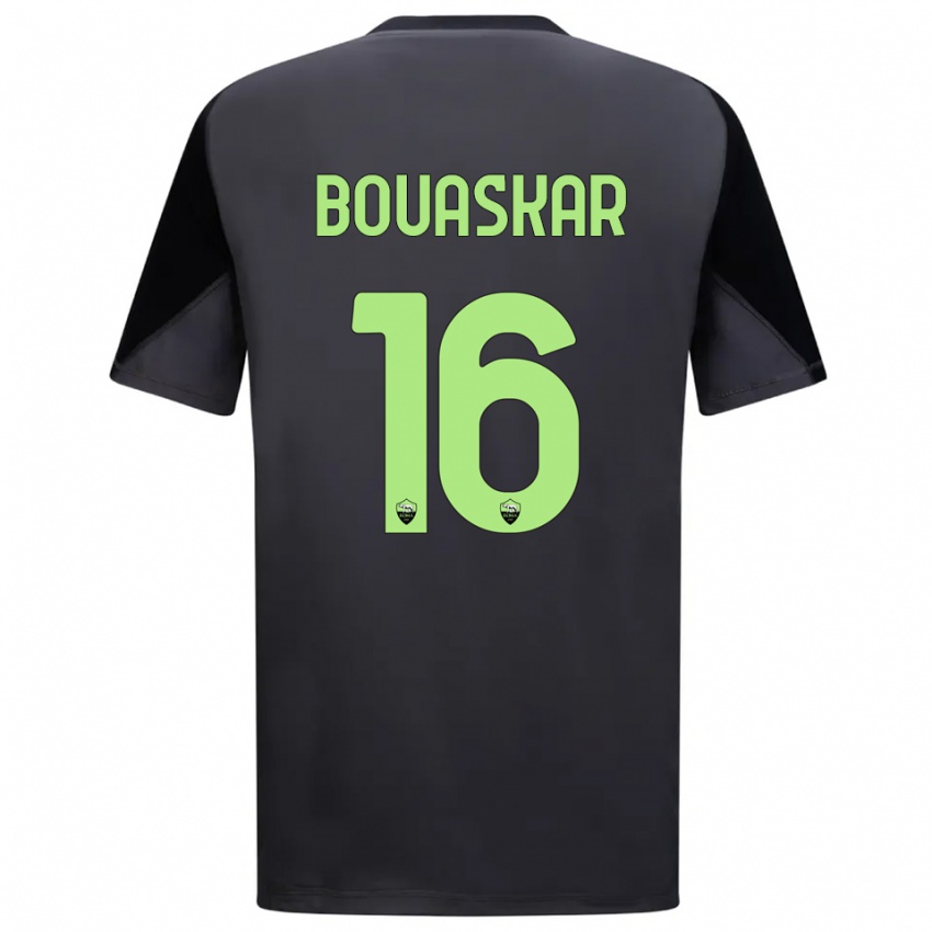 ילדים Slim Bouaskar #16 שחור ירוק בהיר חולצת שוער 2025/26 חולצה קצרה